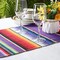 12 Pcs Mexican Table Runners 14 x 84 Inch Mexican Serape Table Runner Decor Blanket Fringe Cotton Table Runner Decoration for Cinco De Mayo Party Wedding(Classic Style)